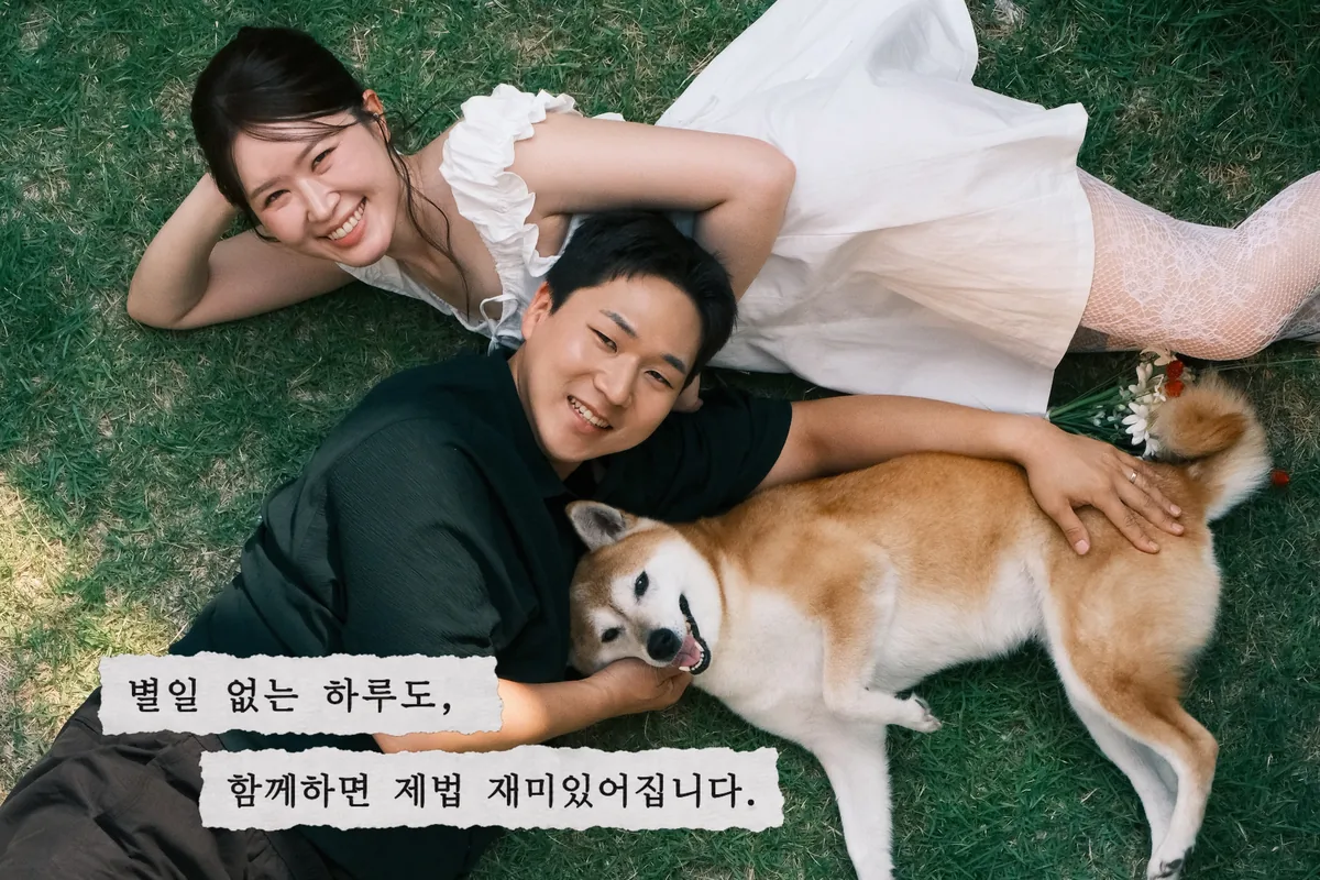 별일 없는 하루도, 함께하면 제법 재미있어집니다.